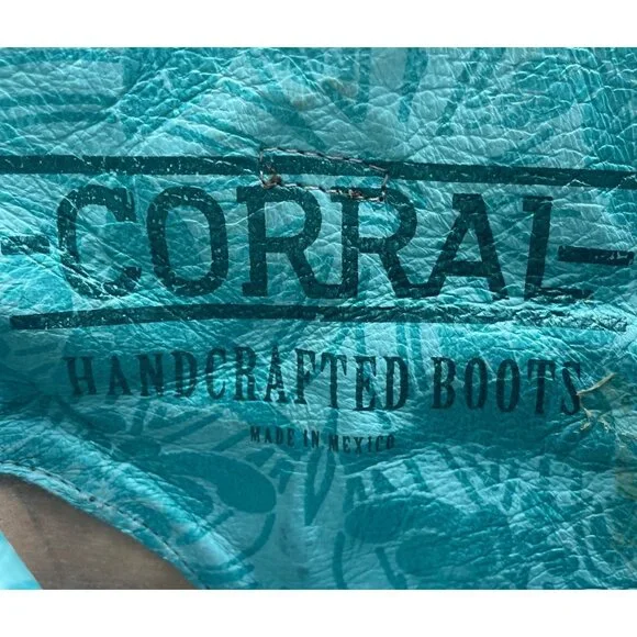 Corral Women’s Chocolate Lamb Abstract Short Western Boot Size 9 - Picture 6 of 13